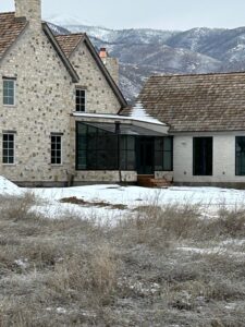 Exterior four season sunroom addition Heber City Utah - glass roof - Four Seasons Home Improvements